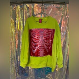 QOS Grinchy-style Holiday Sweatshirt